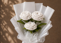 Ramo de 3 rosas a crochet
